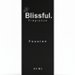 Black Blissful Fragrance Fousion 50 ML perfume box with simple white text and floral outline